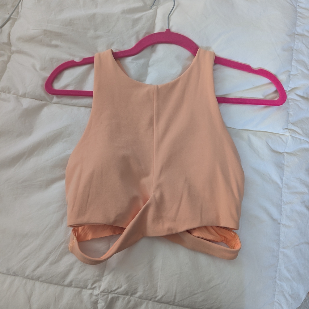 Athleta Peach Crop Top